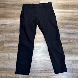 XRay Jeans Brand Black Chino Pants Mens W36 x L28 Stretchy Straight-Leg Fit